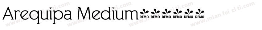 Arequipa Medium字体转换